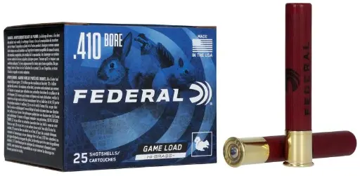Game Load Upland Hi-Brass, 410 Bore, 6 Shot, 2.5 in, 1/2 oz, 1135 fps 