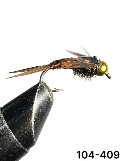 Nymph Flies Cailk's Copper John Brown #10