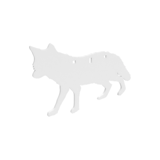 Birchwood Casey AR500 3/8" Silhouette / 3-Hole-Coyote