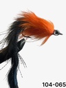 Pike Flys Black & Orange Double Bunny Pike Fly 5/0