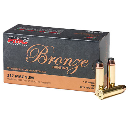 357 Mag PMC Bronze 158Grain JSP