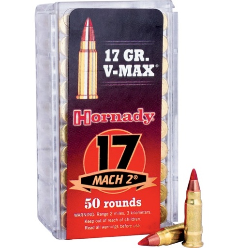 Hornady 17 Mach 2 17 Grain V-MAX 
