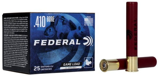 Game Load Upland Hi-Brass, 410 Bore, 7.5 Shot, 3 in, 11/16 oz, 1135 fps 