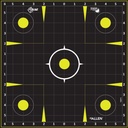 EZ Aim Splash Reactive Paper Shooting Targets, Sight-In Grid, 12"W x 12"H, 12-Pack, Black/Chartreuse
