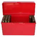 MTM Case-Gard Ammo Box 60RD Flip Top Red