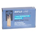 PPU Prvi Partizan 7mm Remington Magnum Ammunition 20 Rounds 174 Grain Pointed Soft Point