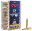 CCI GamePoint Ammo 17 HMR Jacketed SP 20gr