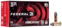 Federal American Eagle 38 Special Ammunition 50 Rounds LRN 158 Grains