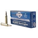 PPU Prvi Partizan 22-250 Remington Ammunition 20 Rounds SP 55 Grains